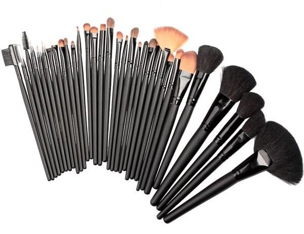 Kit 32 Pincel Cerdas Naturais Com Estojo